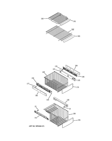 Freezer shelves