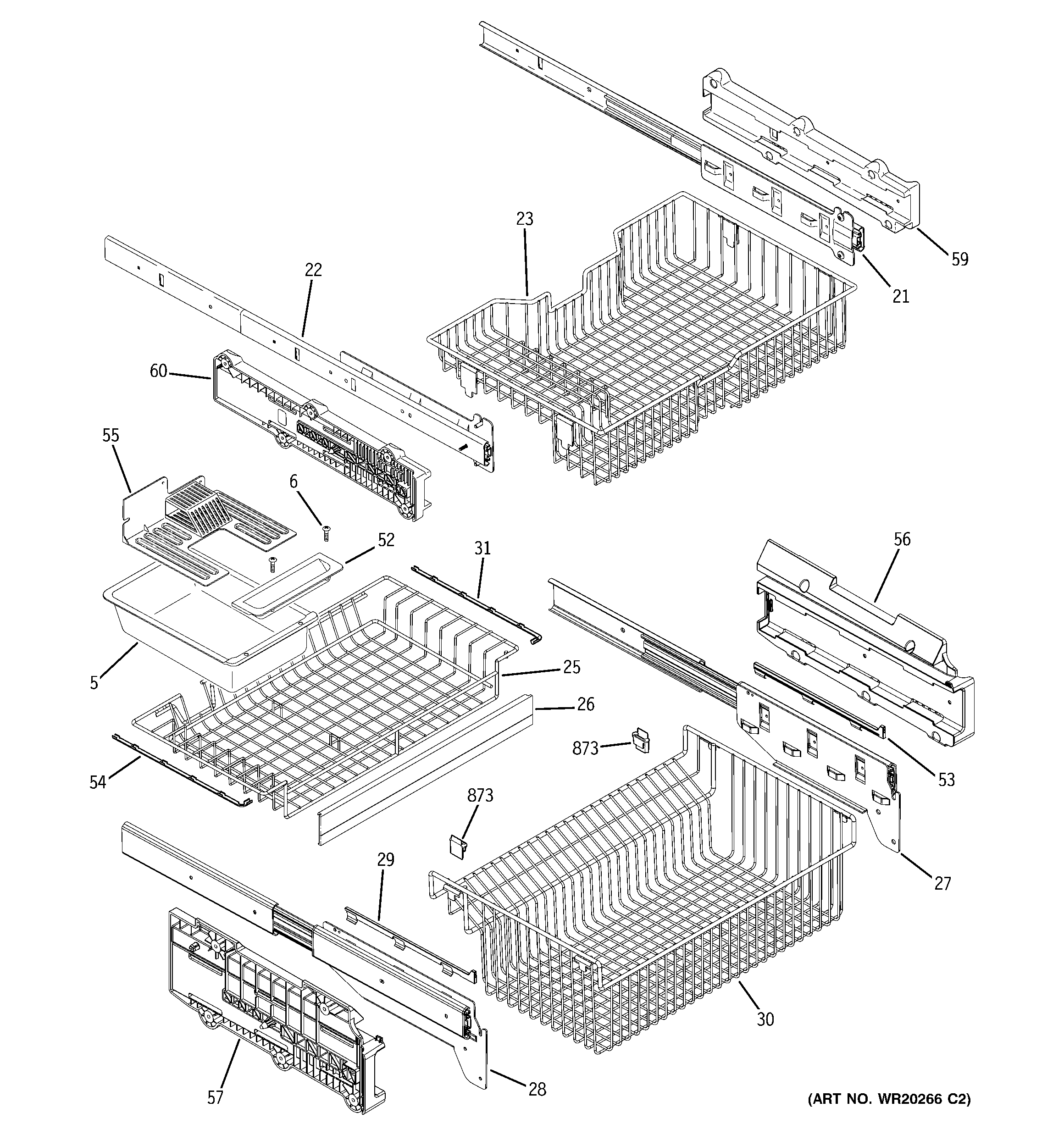 Freezer shelves