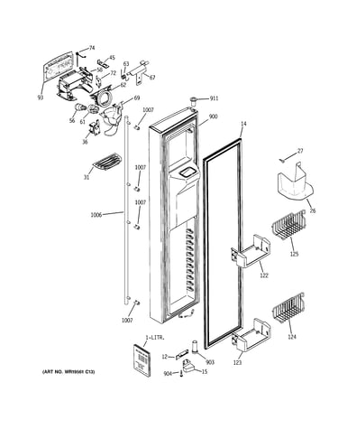 Freezer door