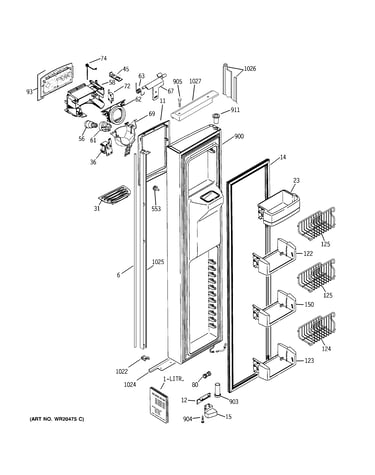Freezer door