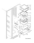 Fresh food shelves