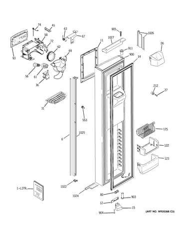 Freezer door