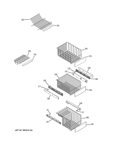 Freezer shelves