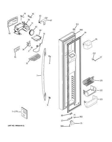 Freezer door