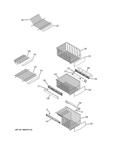 Freezer shelves