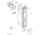 GE PSSB6KSXACSS freezer door diagram