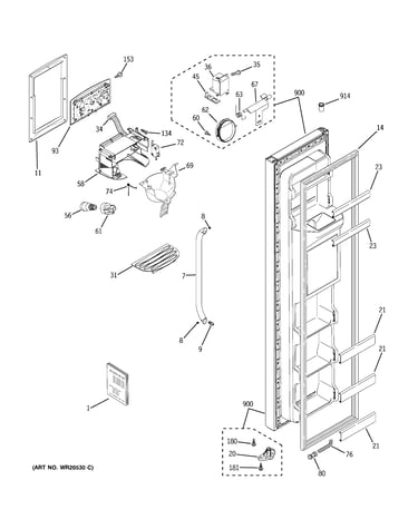 Freezer door