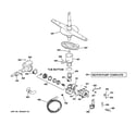GE ADW1100N00BB motor-pump mechanism diagram
