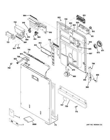 Escutcheon & door assembly