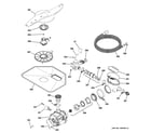 GE PDW9700N00II motor-pump mechanism diagram