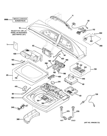 Controls, backsplash & top panel