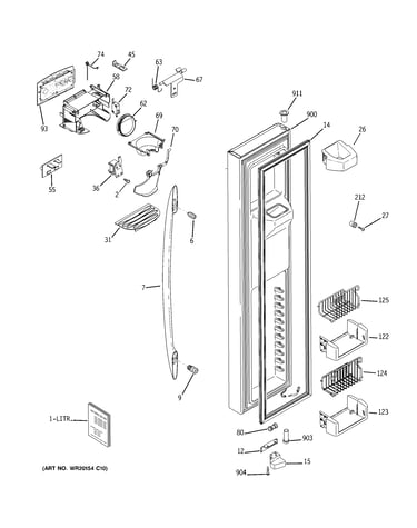 Freezer door