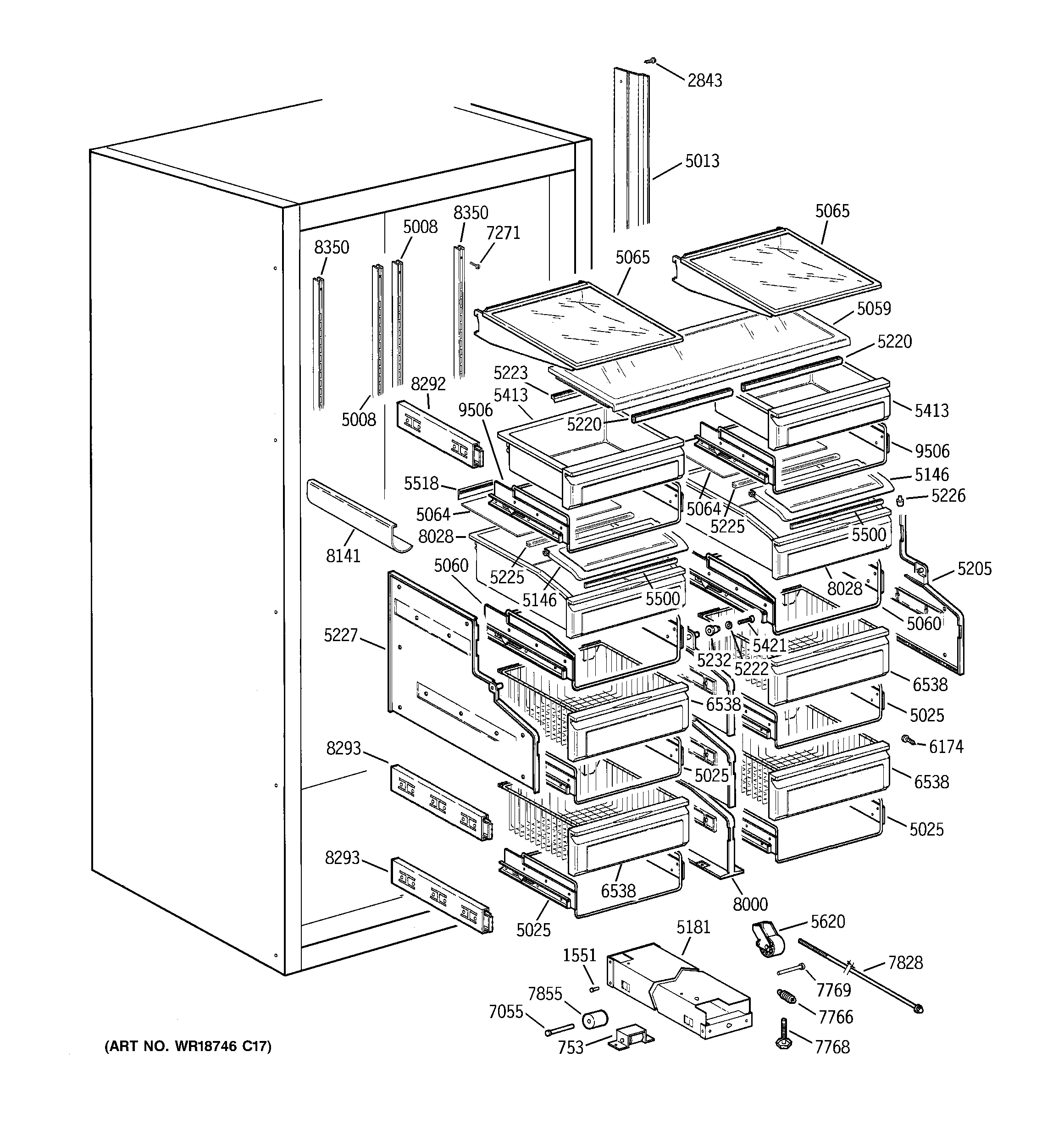 Shelves & drawers