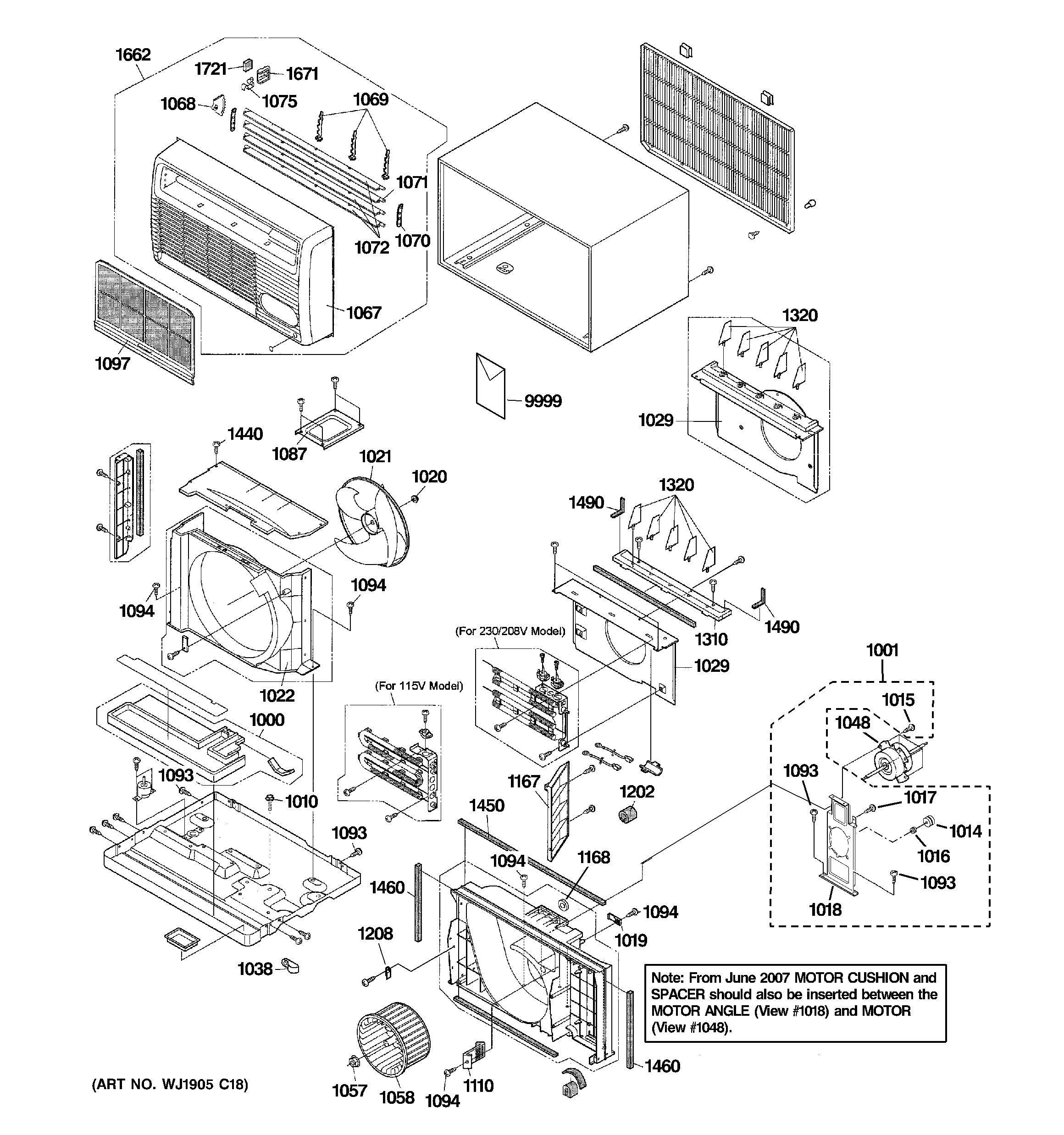 Cabinet & components