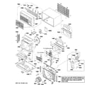 GE AJCH12DCBM2 cabinet & components diagram