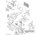 GE AJCS10DCBW2 cabinet & components diagram