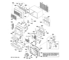 GE AJEH12DCBM2 cabinet & components diagram