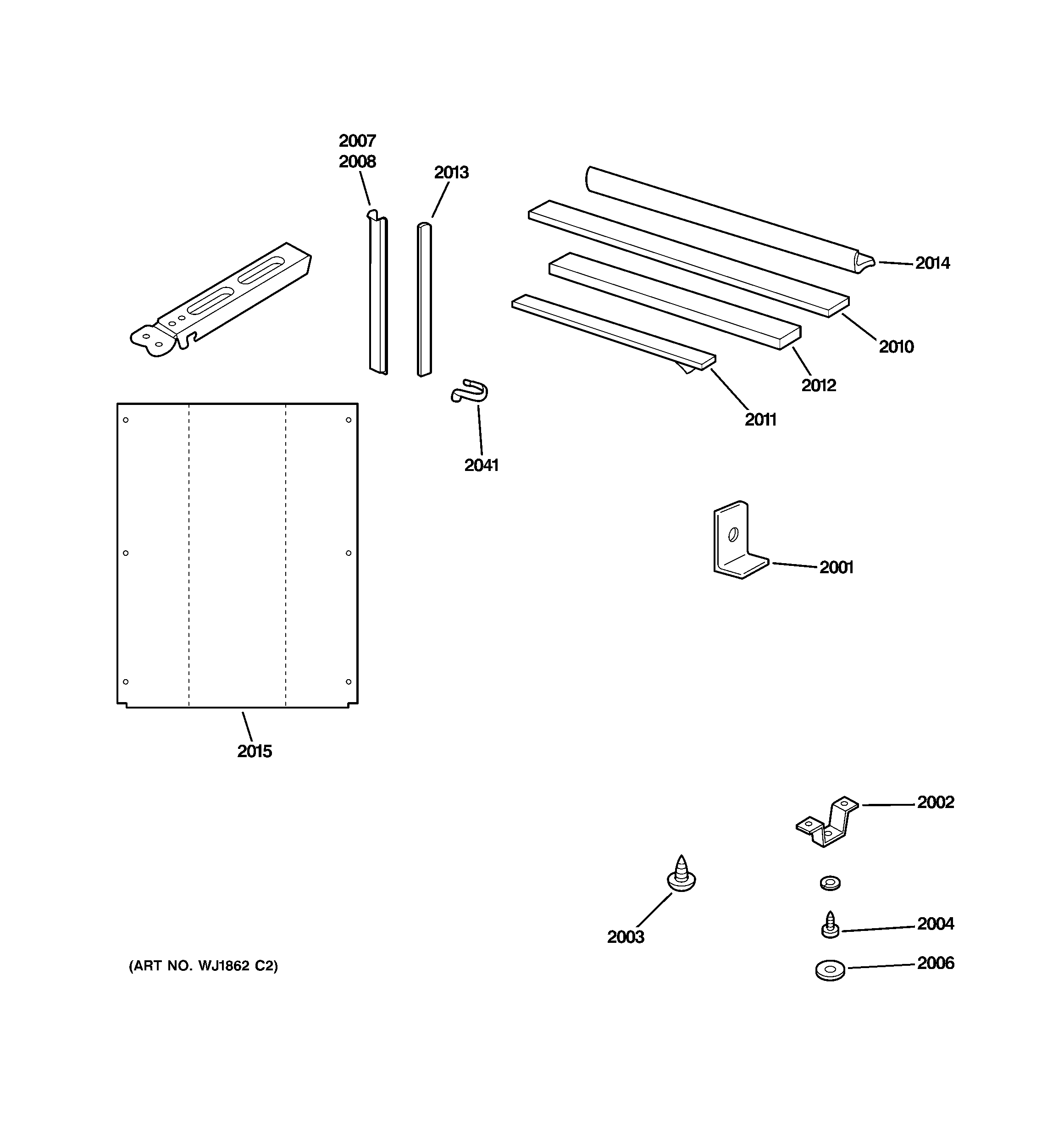 Mounting parts & frame