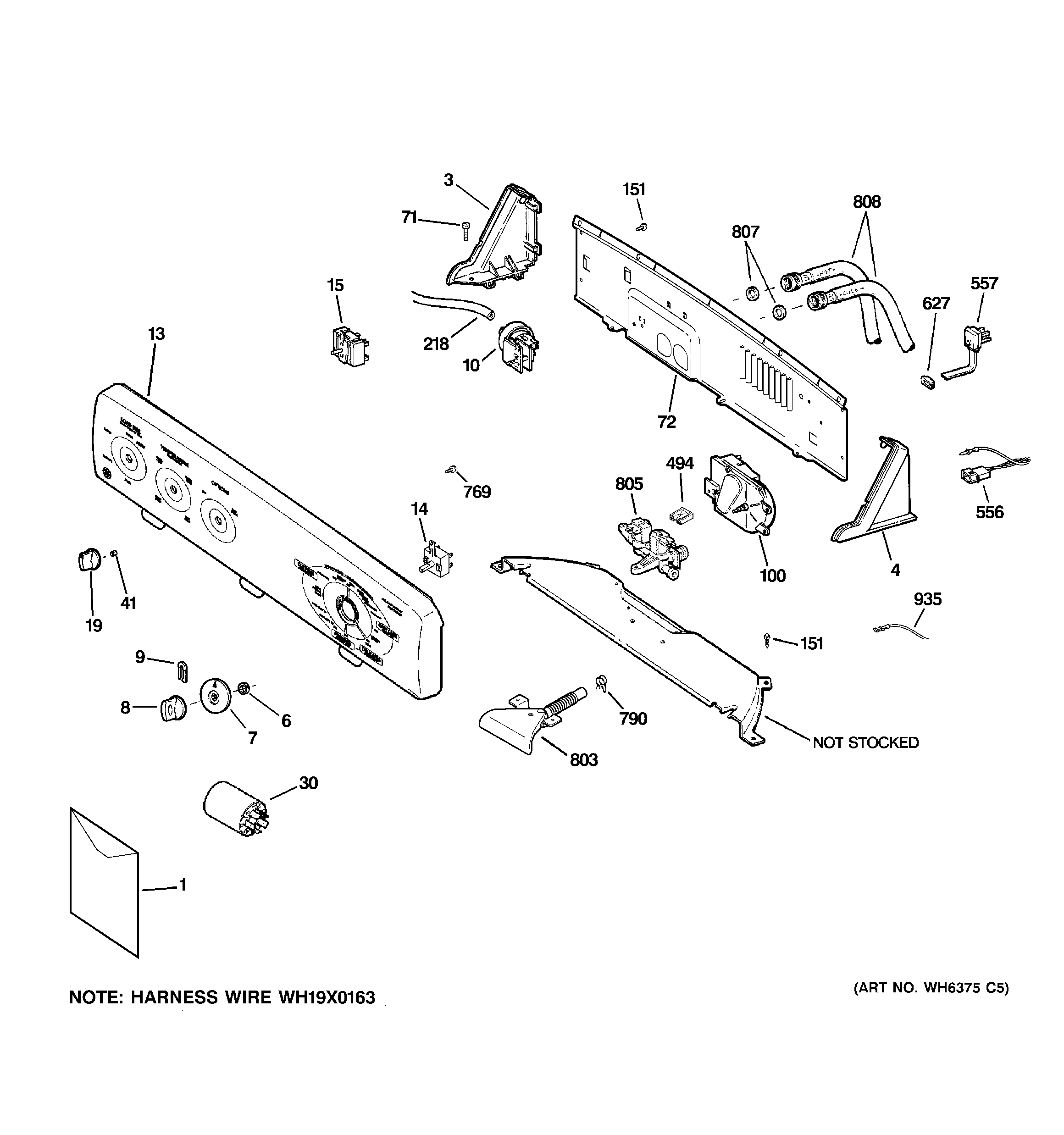Controls & backsplash