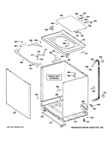 Cabinet, cover & front panel