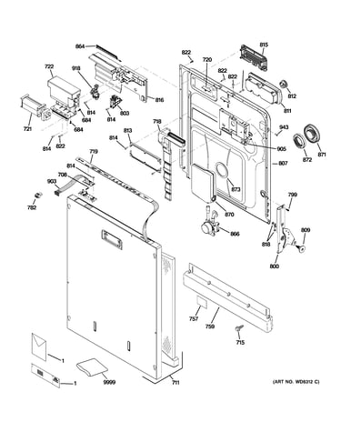 Escutcheon & door asssembly