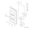 GE FUF14DTCRWH door diagram