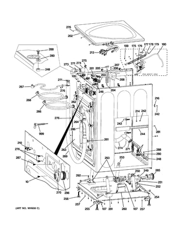 Cabinet & top panel