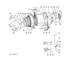 GE WPDH8850J2MV tub & motor diagram