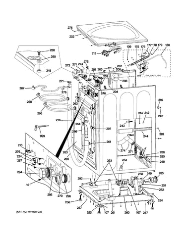 Cabinet & top panel