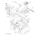 GE GSHS3KGXCCSS ice maker & dispenser diagram