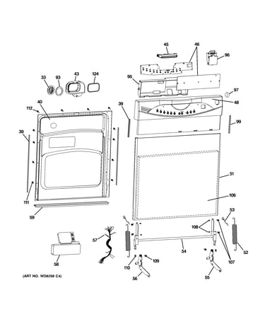Escutcheon & door assembly