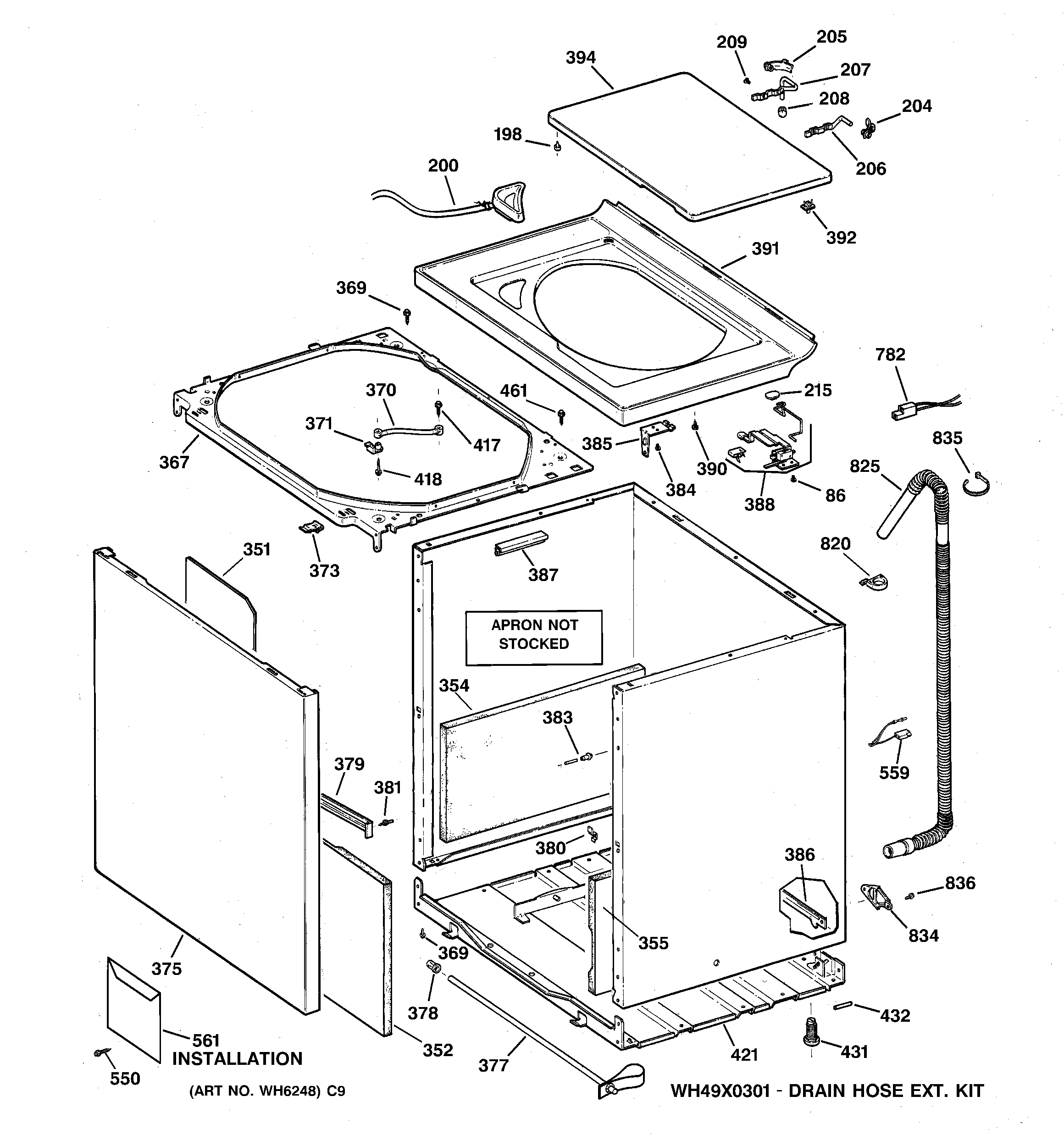 Cabinet, cover & front panel