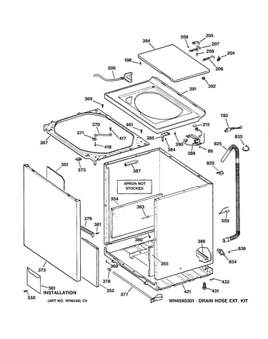 Cabinet, cover & front panel