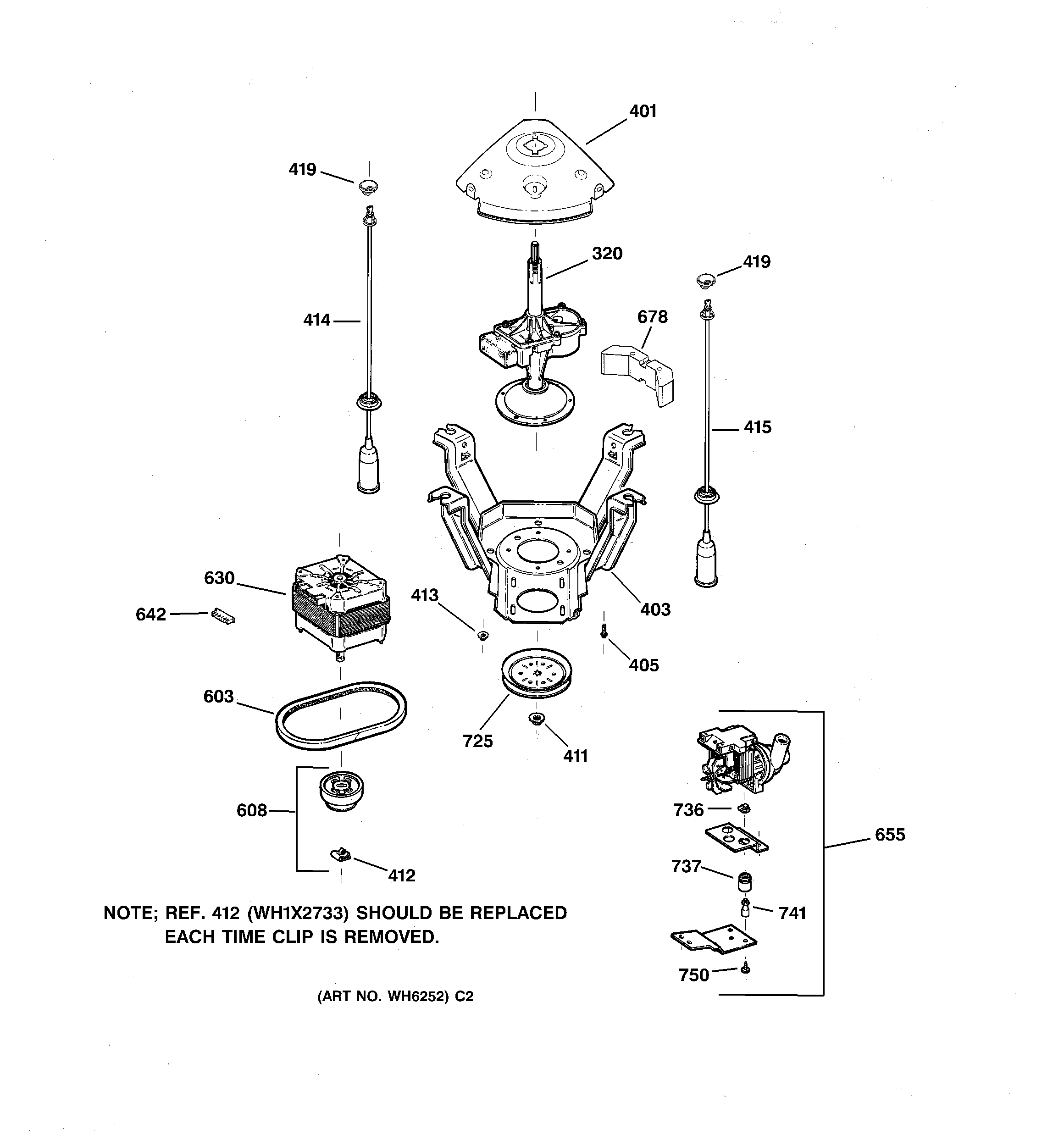 Suspension, pump & drive components