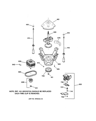 Suspension, pump & drive components
