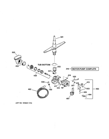 Motor-pump mechanism