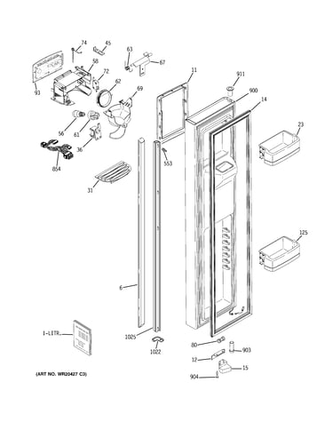 Freezer door