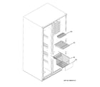 GE GCE23LGTJFAV freezer shelves diagram