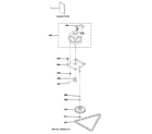 GE GCG1580P0SS motor & drive parts diagram