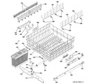 GE PDW7800P00WW upper rack assembly diagram