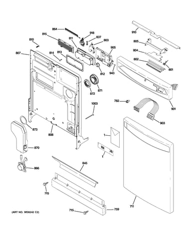 Escutcheon & door assembly