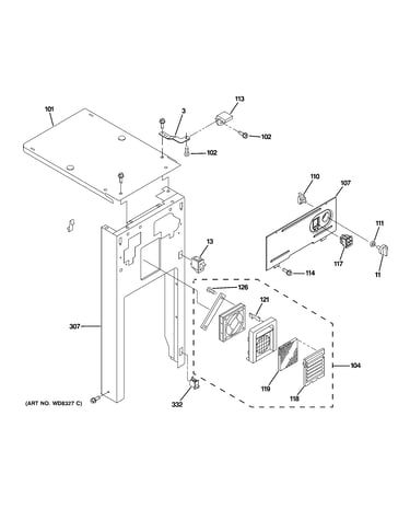 Cabinet & control parts