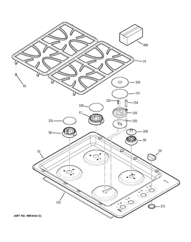 Control panel & cooktop