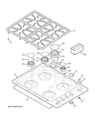 Control panel & cooktop