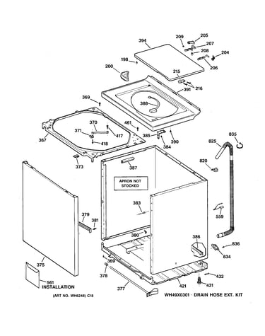 Cabinet, cover & front panel