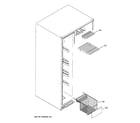 GE GCE23LHWIFBB freezer shelves diagram