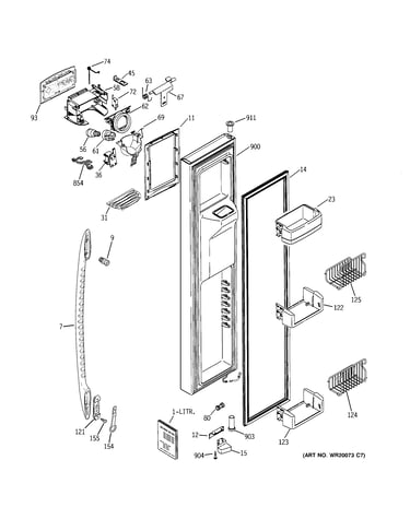 Freezer door