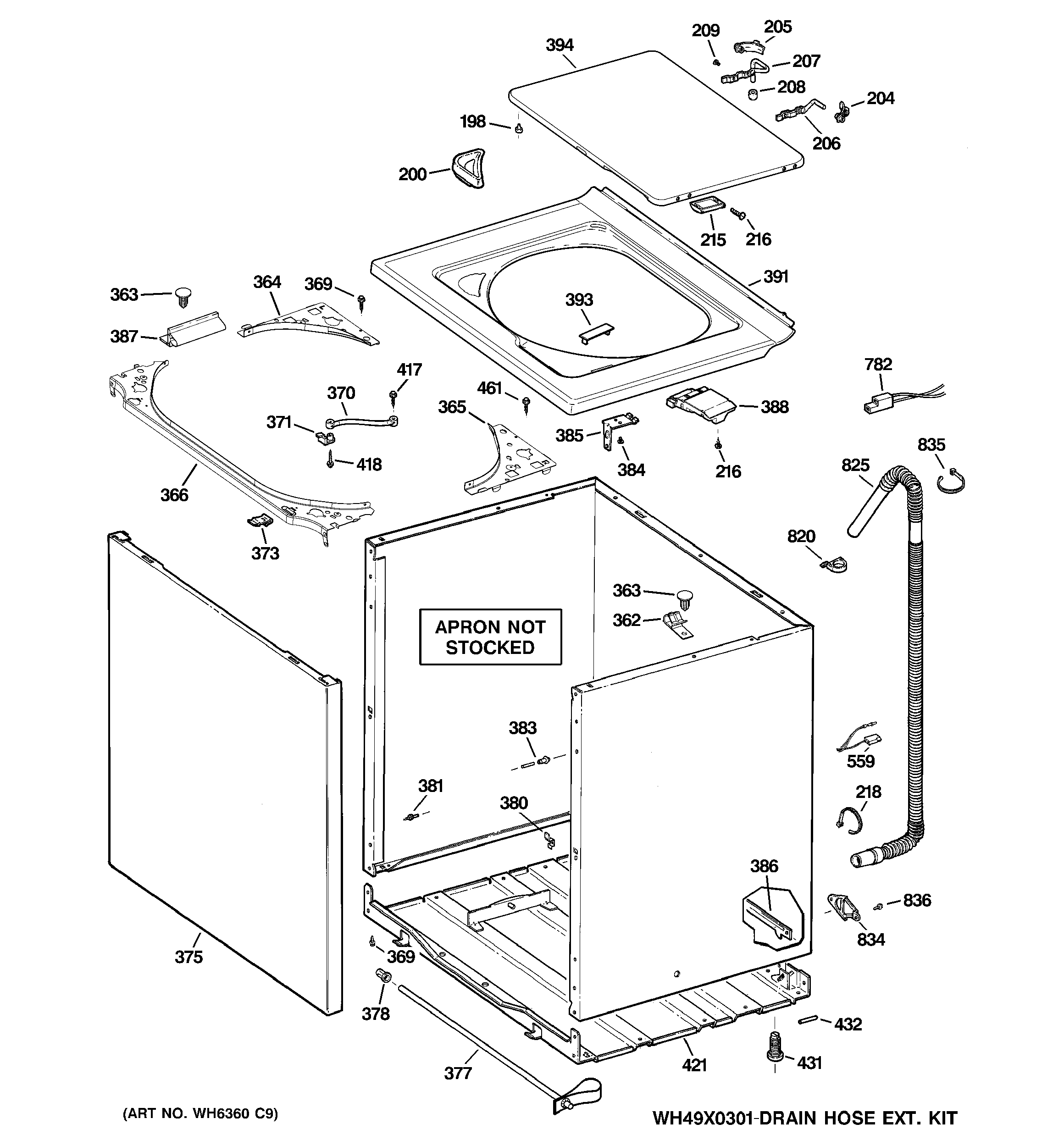 Cabinet, cover & front panel