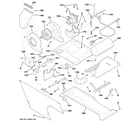 GE WSM2780DAWWW motor, blower & belt diagram