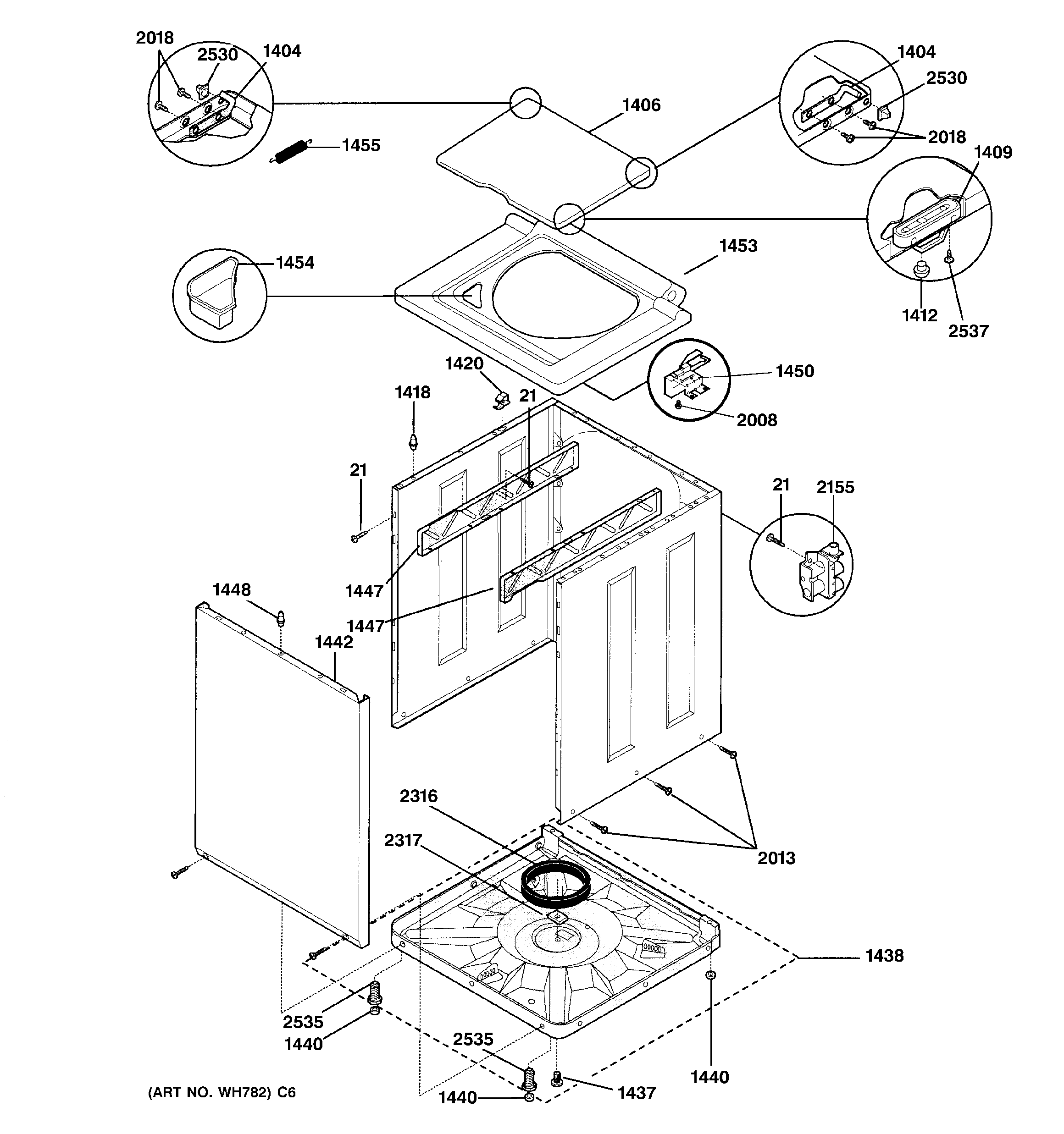 Cabinet & top panel
